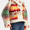 Buy Yellowstone Beth Dutton Wool Cropped Printed Cloak