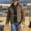 John Dutton Brown Quilted Jacket Yellowstone