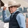 John Dutton Grey Wool Vest Yellowstone