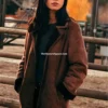 Monica Dutton Suede Leather Coat-Yellowstone