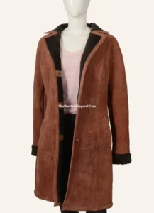 Purchase Monica Dutton Suede Leather Coat Yellowstone