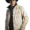 Yellowstone Season 5 John Dutton White Jacket