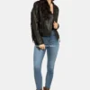 Buy Alison Black Fringe Leather Jacket