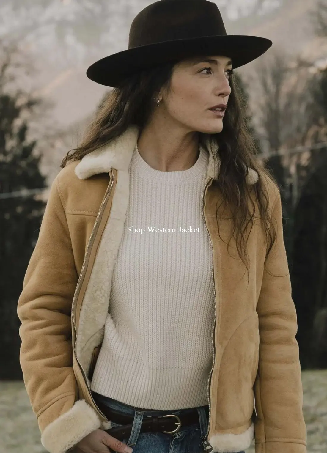 Buy Aviator Womens Shearling Jacket