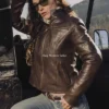 Buy Cafe Racer Womens Brown Leather Jacket