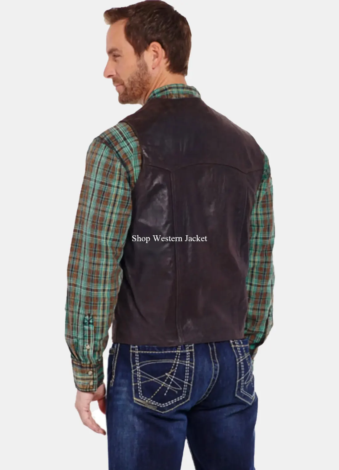 Buy Mens Antique Chocolate Leather Vest