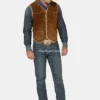 Buy Mens Boar Suede Leather Vest