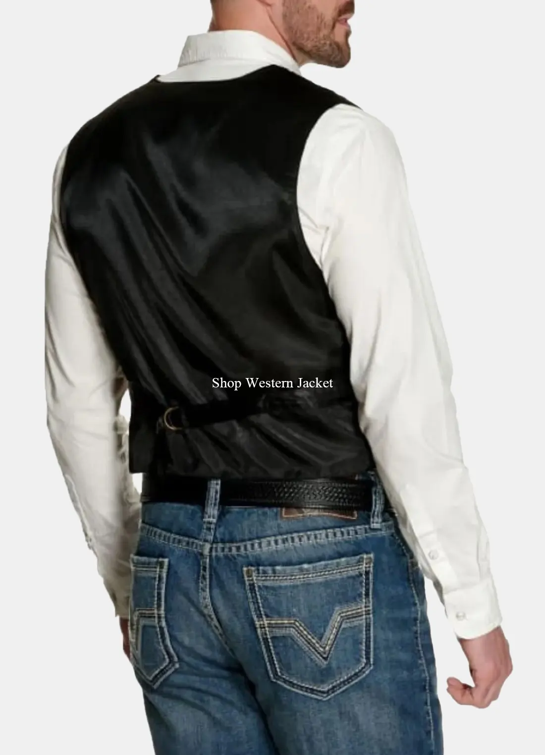 Buy Mens Brown Suede Vest with Satin Back