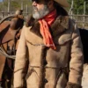 Buy Vintage Marlboro Man Style Light Brown Sheepskin Leather Coat