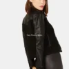 Buy Womens Black Leather And Suede Jacket