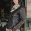 Cafe Racer Womens Brown Leather Jacket