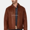 Convoy Rugged Lamb Leather Jacket