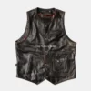 Glendale Mens Brown Leather Vest