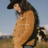 Gold Bison Womens Western Suede Jacket