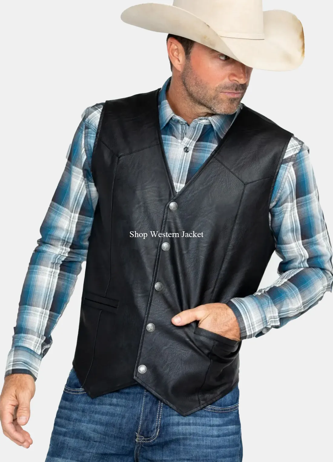 Mens Black Deadwood Vest
