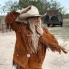 Order 1970’s Fringe with a Shed Horn Button Leather Jacket