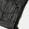 Order Mens Black Full Graain Cowhide Leather Vest