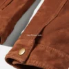 Order Womens Classic Shearling Collar Trucker Suede Jacket