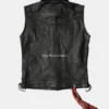 Purchase Mens Black Full Grain Cowhide Leather Vest