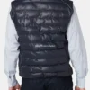 Purchase Mens Navy Leather Puffer Vest