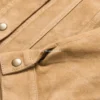 Purchase Now Womens Brown Suede Denim Shirt Jacket