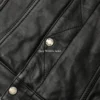 Shop Mens Black Full Grain Cowhide Leather Vest