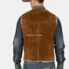 Shop Mens Boar Suede Leather Vest