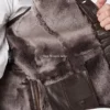 Shop Mens Shearling Chocolate Brown Leather Vest