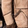 Shop Vintage Marlboro Man Style Light Brown Sheepskin Leather Coat
