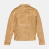 Shop Womens Brown Suede Denim Shirt Jacket