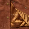 Shop Womens Classic Shearling Collar Trucker Suede Jacket