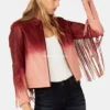 Yellowstone Oak Fringe Leather Jacket