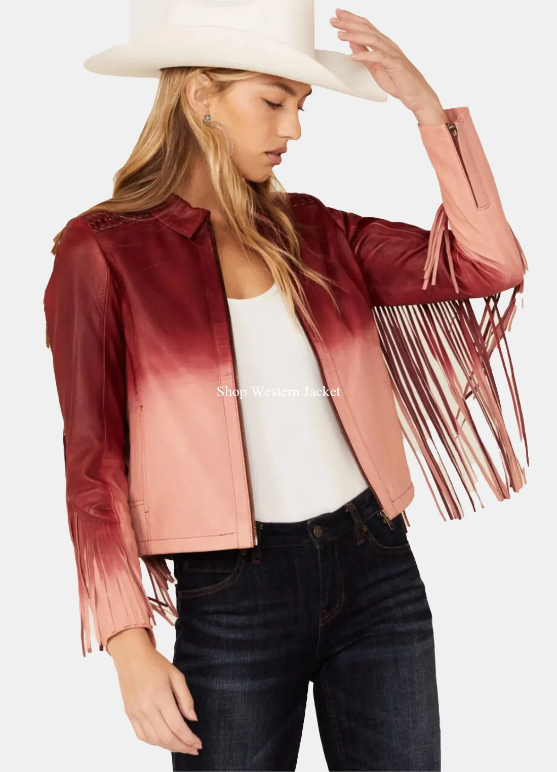 Yellowstone Oak Fringe Leather Jacket