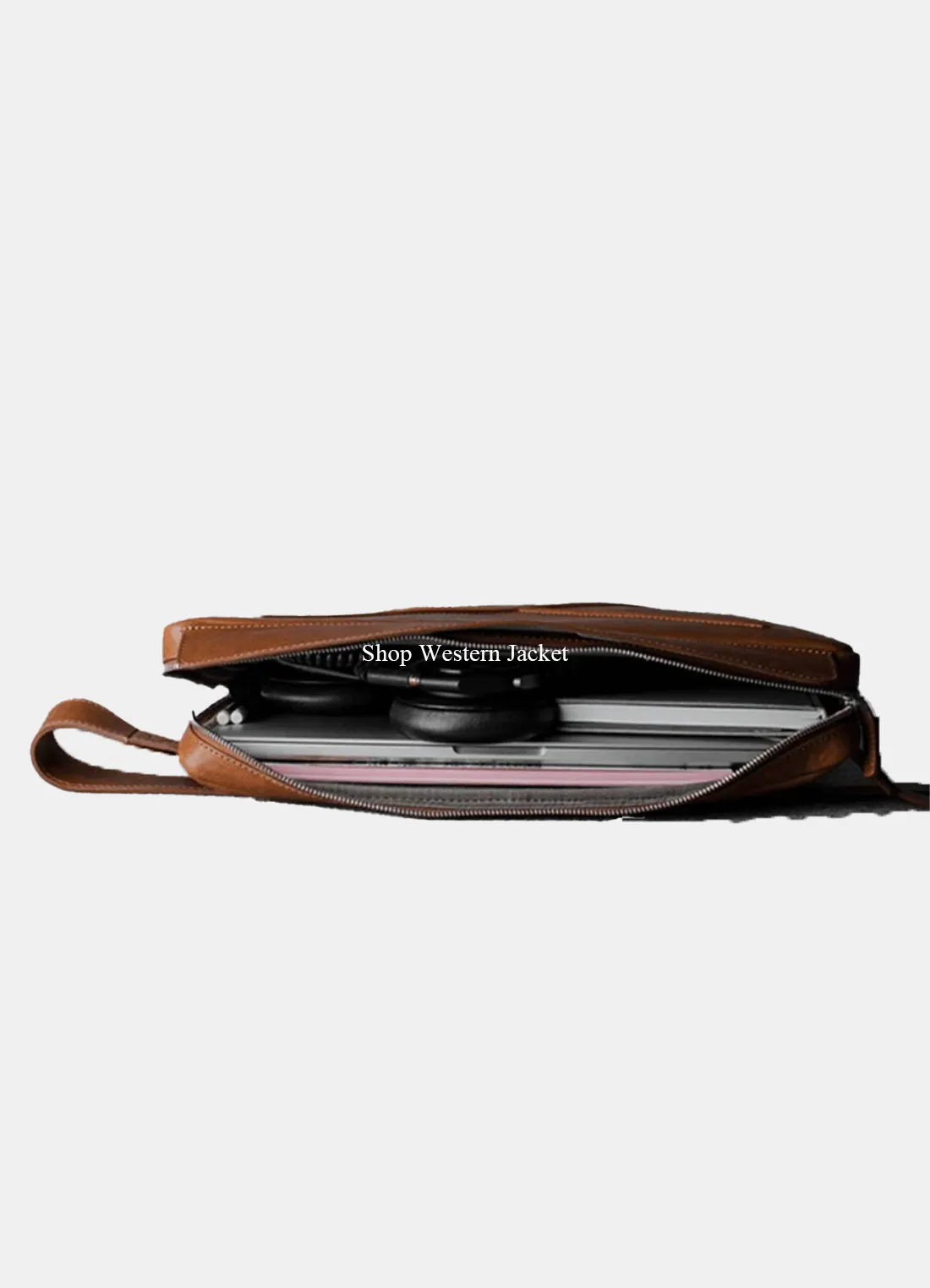 Buy Antique Brown Leather Crossbody Messenger Bag